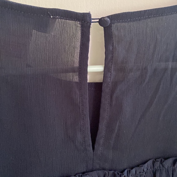 Blue Ruffled Blouse - Picture 5 of 6